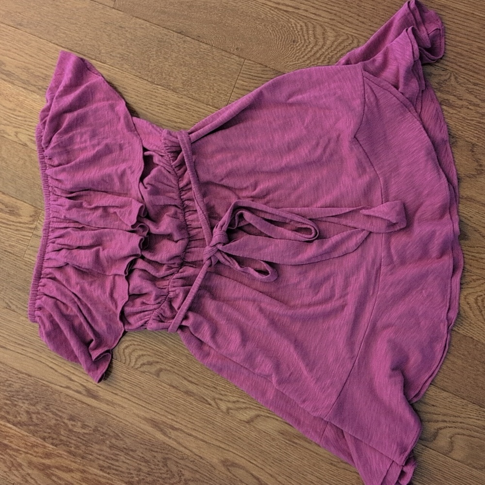 Express - Strapless Ruffle Mini Dress - Medium - Picture 3 of 7